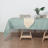 60inch x 126inch Dusty Blue Rectangular Tablecloth, Linen Table Cloth With Slubby Textured, Wrinkle Resistant