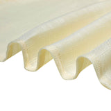 60"x126" Ivory Linen Rectangular Tablecloth, Slubby Textured Wrinkle Resistant Tablecloth