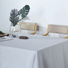 60x126 Silver Linen Rectangular Tablecloth | Slubby Textured Wrinkle Resistant Tablecloth