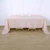 90x132inch Linen Rectangular Tablecloth, Slubby Textured Wrinkle Resistant Tablecloth