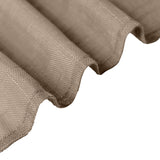 90inch x 132inch Taupe Rectangular Tablecloth, Linen Table Cloth With Slubby Textured, Wrinkle Resistant