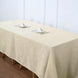 90inch x 132inch Beige Rectangular Tablecloth, Linen Table Cloth With Slubby Textured, Wrinkle Resistant