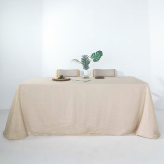 Elegant Beige Tablecloth for Stunning Events