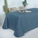 90x132 Blue Linen Rectangular Tablecloth |  Slubby Textured Wrinkle Resistant Tablecloth
