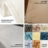 90"x132" Blue Linen Rectangular Tablecloth | Slubby Textured Wrinkle Resistant Tablecloth