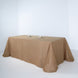 90 x 132 inches Natural Linen Rectangular Tablecloth | Slubby Textured Wrinkle Resistant Tablecloth