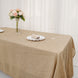 60x102 inches Natural Jute Faux Burlap Rectangular Tablecloth | Boho Chic Table Linen