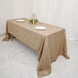 60x102 inches Natural Jute Faux Burlap Rectangular Tablecloth | Boho Chic Table Linen