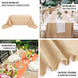 90x132 inches Natural Jute Faux Burlap Rectangular Tablecloth | Boho Chic Table Linen