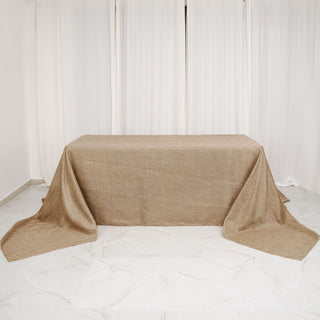 Unleash Your Creativity with the Natural Jute Faux Burlap Tablecloth
