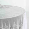 Lace Tablecloths, 108 inch Round Tablecloth, Ivory Tablecloths | TableclothsFactory