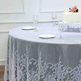 Lace Tablecloths, 120 inch Round Tablecloth, White Round Tablecloths