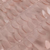 120inch Dusty Rose 3D Leaf Petal Taffeta Fabric Round Tablecloth#whtbkgd
