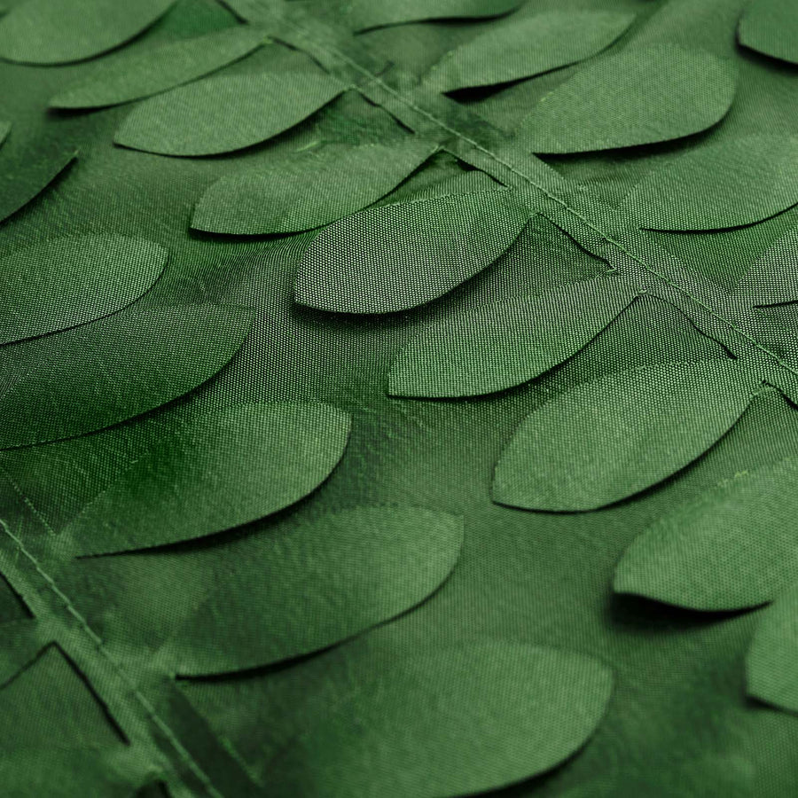 120inch Green Leaf Petal Taffeta Round Tablecloth#whtbkgd