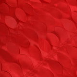 120inch Red 3D Leaf Petal Taffeta Fabric Round Tablecloth#whtbkgd