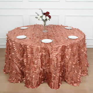 Terracotta (Rust) 132" Round Tablecloth: The Perfect Gift for Nature Lovers