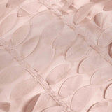 54inch Dusty Rose 3D Leaf Petal Taffeta Fabric Square Table Overlay
