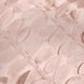 54inch Dusty Rose 3D Leaf Petal Taffeta Fabric Square Tablecloth#whtbkgd