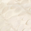 54inch Beige 3D Leaf Petal Taffeta Fabric Square Tablecloth#whtbkgd