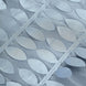 54inch Dusty Blue 3D Leaf Petal Taffeta Fabric Square Table Overlay