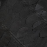54inch Black 3D Leaf Petal Taffeta Fabric Square Tablecloth#whtbkgd