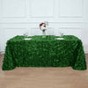 90x132Inch Green Leaf Petal Taffeta Rectangle Tablecloth