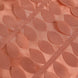 Terracotta (Rust) 3D Leaf Petal Taffeta Fabric Seamless Rectangle Tablecloth - 90x132inch#whtbkgd
