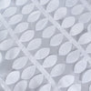90x132inch White 3D Leaf Petal Taffeta Fabric Rectangle Tablecloth#whtbkgd