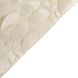 90x156inch Beige 3D Leaf Petal Taffeta Fabric Rectangle Tablecloth