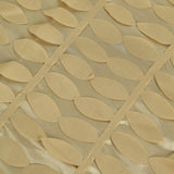 90x156inch Champagne 3D Leaf Petal Taffeta Fabric Rectangle Tablecloth#whtbkgd