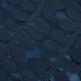 90x156inch Navy Blue 3D Leaf Petal Taffeta Fabric Rectangle Tablecloth#whtbkgd
