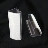 1 Dozen Large Table Skirt Clips / Plastic - Clear 0.4" Wide#whtbkgd