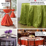 Pintuck tablecloths in various colors for all occasions