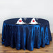 120" Navy Blue Pintuck Round Tablecloth