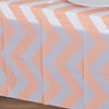 54" x 72" 10 Mil Thick Chevron Waterproof Tablecloth PVC Rectangle Disposable Tablecloth - Blush/Rose Gold#whtbkgd