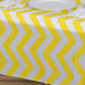 Yellow Chevron Rectangle Plastic Table Cover, 54x72inch PVC Waterproof Disposable Tablecloth#whtbkgd