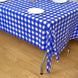 Buffalo Plaid Rectangle Vinyl, PVC Checkered Spill Proof | Disposable Waterproof Tablecloths#whtbkgd