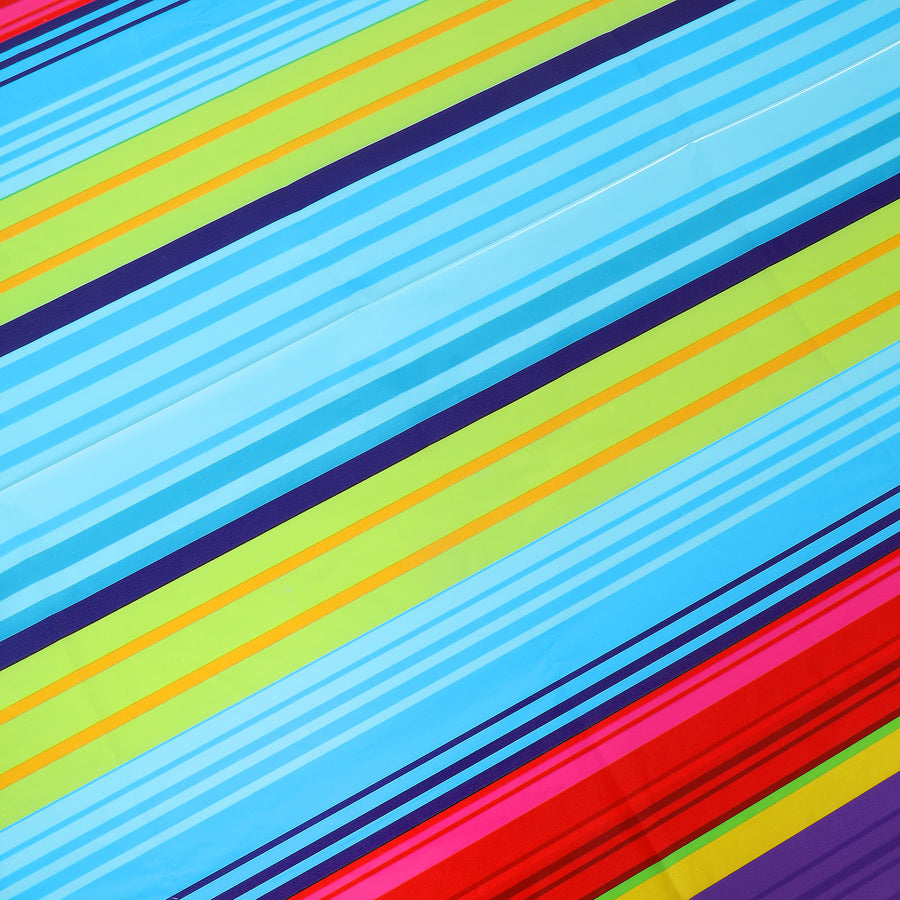 Mexican Serape Fiesta Disposable Plastic Rectangle Tablecloth, Cinco De Mayo Party Supplies