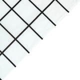 5 Pack Black White Checkered Rectangular Waterproof Plastic Tablecloths, 54x108inch Disposable