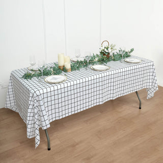 Black and White Checkered Tablecloth: Add Style and Protection to Your Event