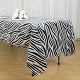 5 Pack Animal Theme Rectangle Plastic Table Covers, Jungle Safari PVC Waterproof