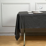 54x108inch Black 10mm Thick Rectangle Plastic Tablecloth, PVC Spill Proof Tablecloths