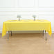 54x108inch Yellow 10mm Thick Rectangle Plastic Tablecloth, PVC Spill Proof Tablecloths | Disposable