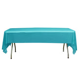 5 Pack Turquoise Rectangle Plastic Table Covers