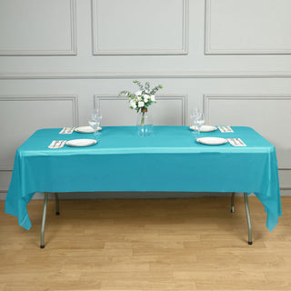 Elevate Your Event Décor with a Turquoise Plastic Tablecloth