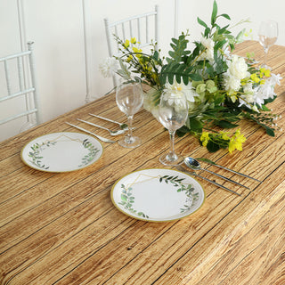 Create a Memorable Event with the Brown Rustic Wooden Print Plastic Vinyl Tablecloth