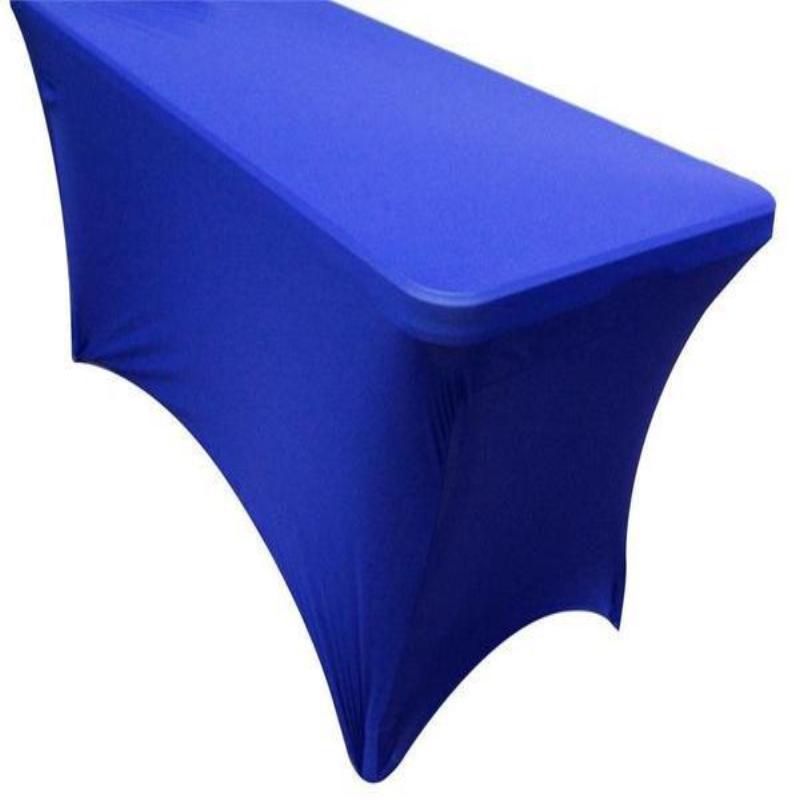 5 FT Royal Blue Rectangular Stretch Spandex Tablecloth