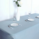 6ft Dusty Blue Spandex Stretch Fitted Rectangular Tablecloth