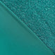Turquoise Shimmer Tinsel Spandex Table Cover With Plain Top, Rectangular Fitted Tablecloth#whtbkgd