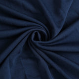 6ft Navy Blue Wavy Spandex Fitted Rectangle 1-Piece Tablecloth Table Skirt#whtbkgd